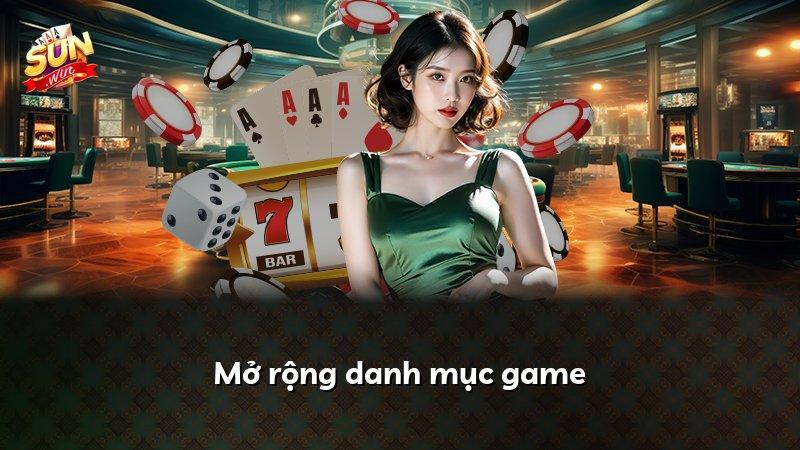 Mở rộng danh mục game